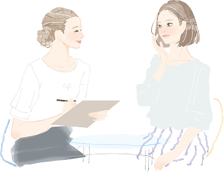 サロンスタッフのイラスト